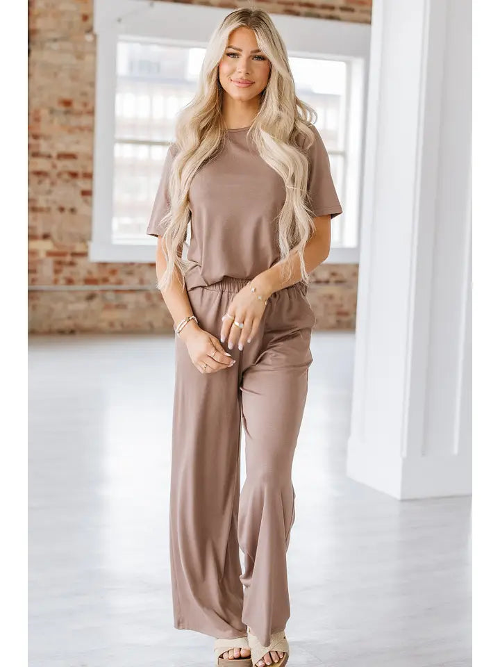 Short sleeve lounge set