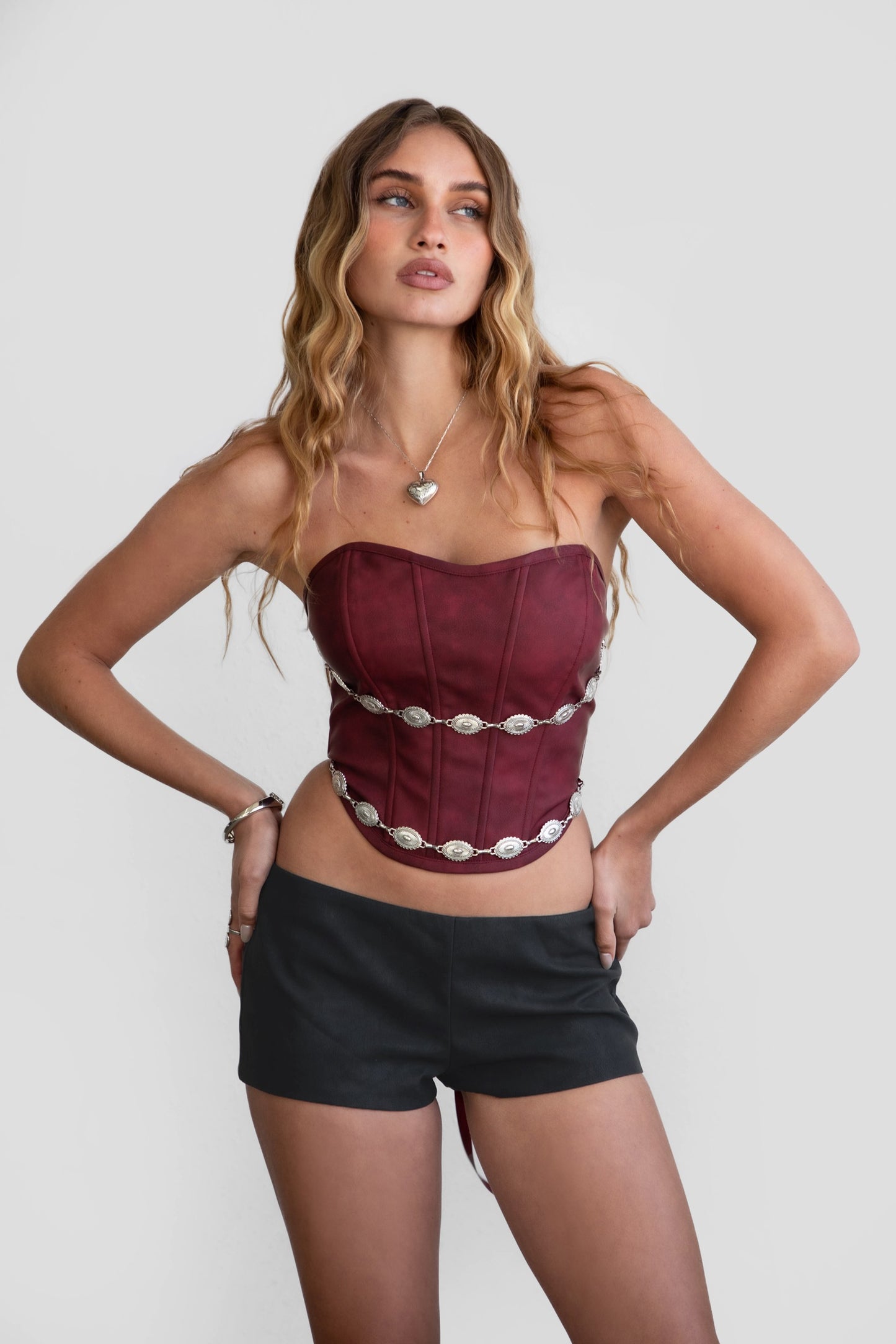 Leather Corset Top
