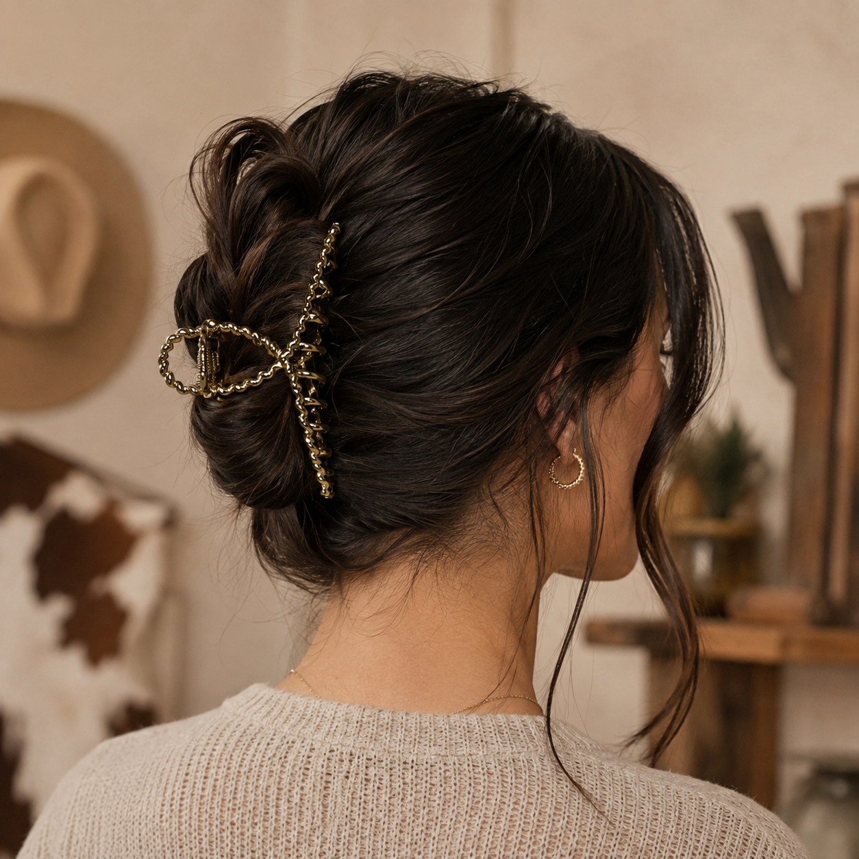 Golden Rope Claw Clip