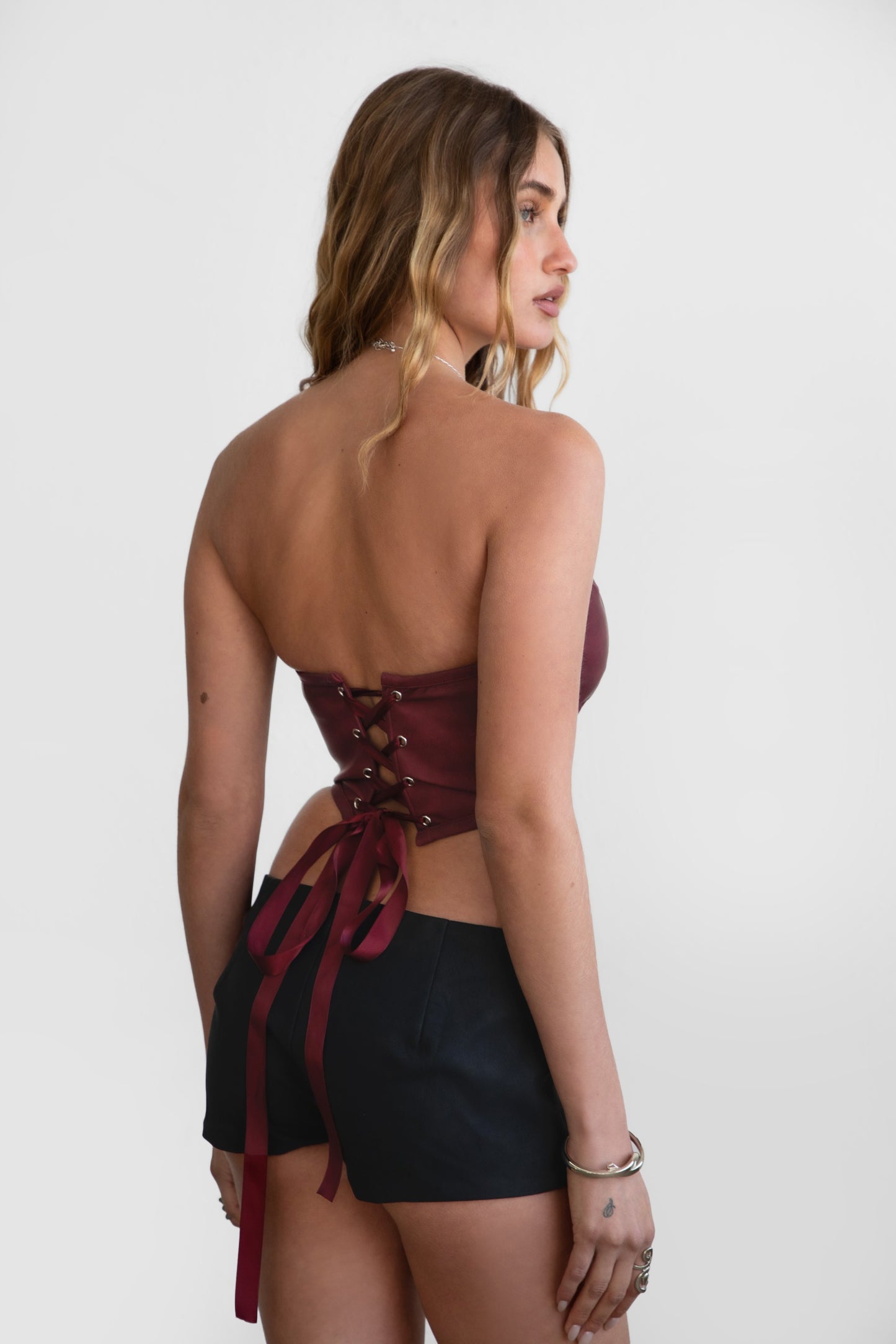 Leather Corset Top